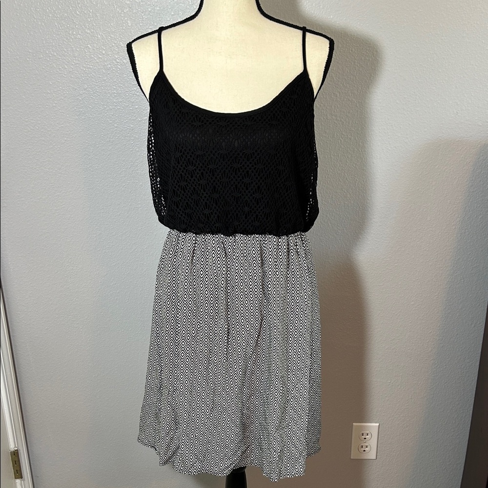 Maurices Black and White Patterned Dress